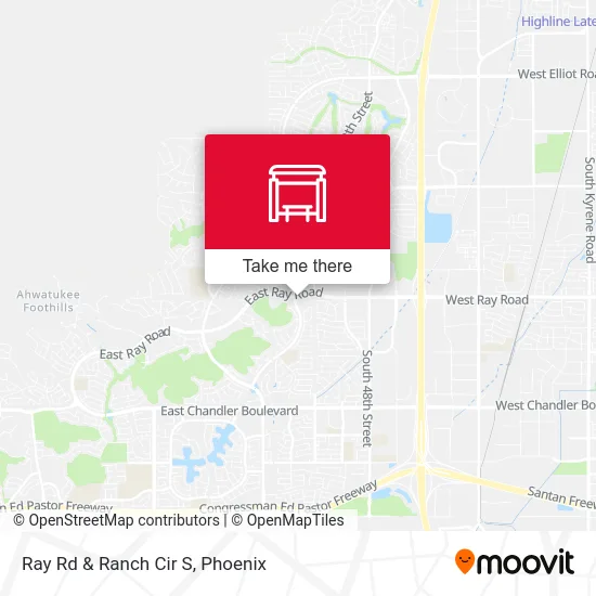 Ray Rd & Ranch Cir S map