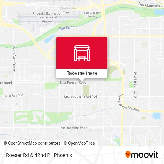 Roeser Rd & 42nd Pl map