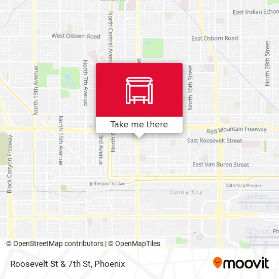Mapa de Roosevelt St & 7th St