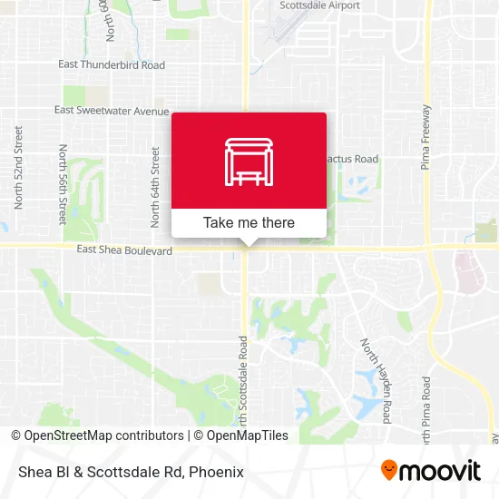 Mapa de Shea Bl & Scottsdale Rd