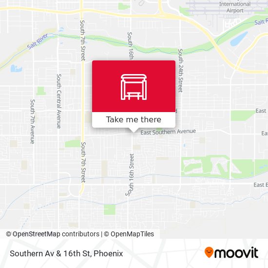 Southern Av & 16th St map