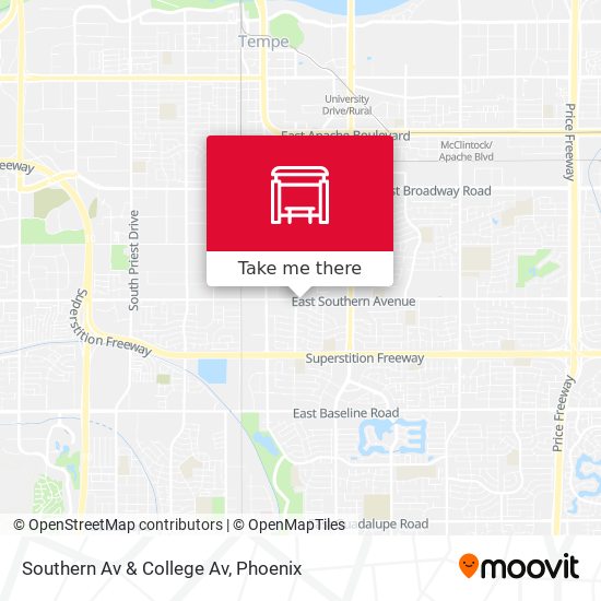 Mapa de Southern Av & College Av