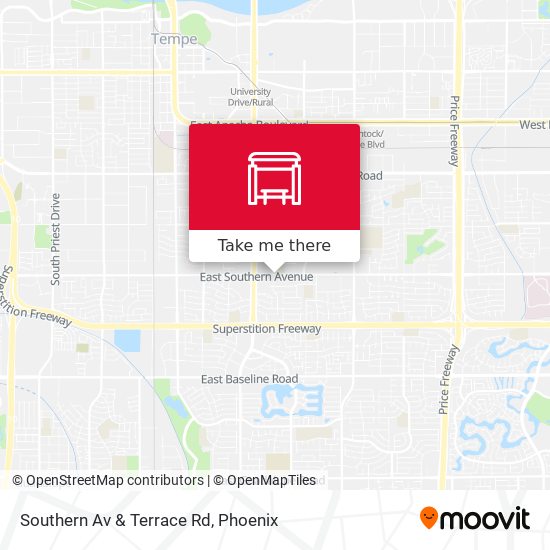 Southern Av & Terrace Rd map