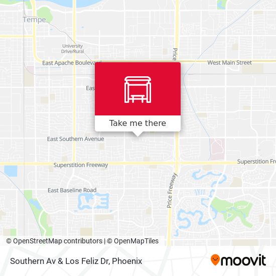 Southern Av & Los Feliz Dr map