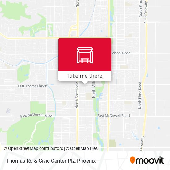 Mapa de Thomas Rd & Civic Center Plz