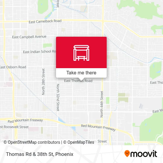 Thomas Rd & 38th St map