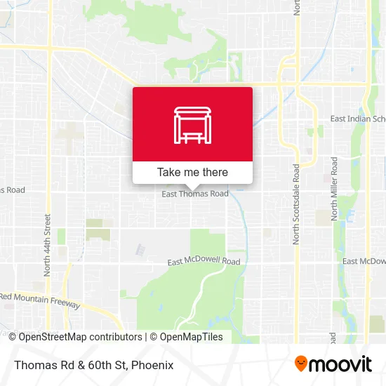 Thomas Rd & 60th St map