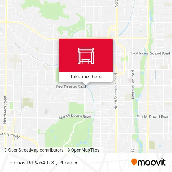 Thomas Rd & 64th St map