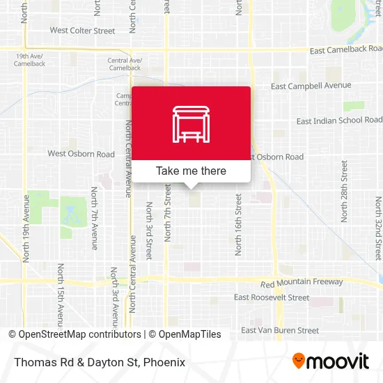 Thomas Rd & Dayton St map
