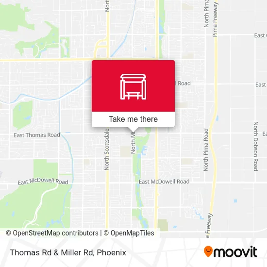 Thomas Rd & Miller Rd map