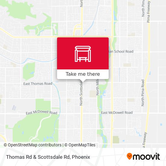 Mapa de Thomas Rd & Scottsdale Rd