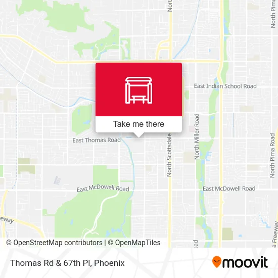 Thomas Rd & 67th Pl map