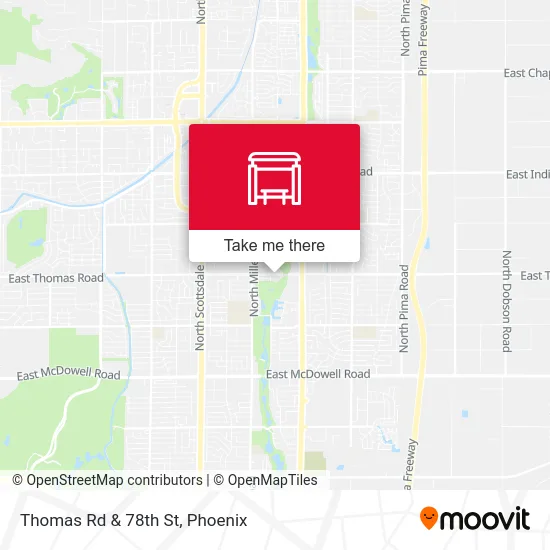 Thomas Rd & 78th St map