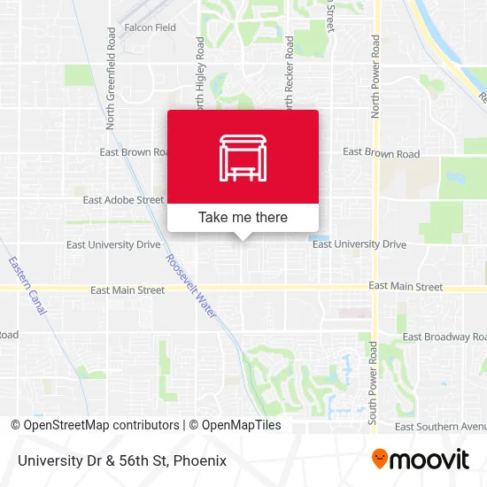 University Dr & 56th St map