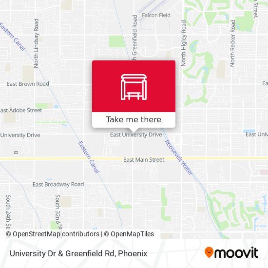 University Dr & Greenfield Rd map