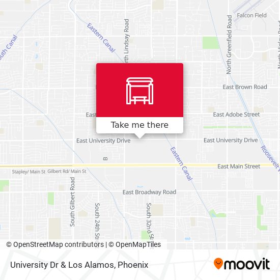 Mapa de University Dr & Los Alamos
