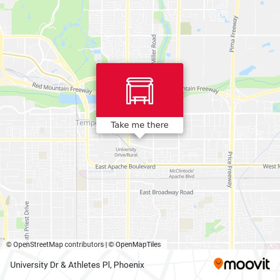 University Dr & Athletes Pl map
