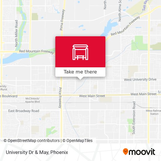 Mapa de University Dr & May