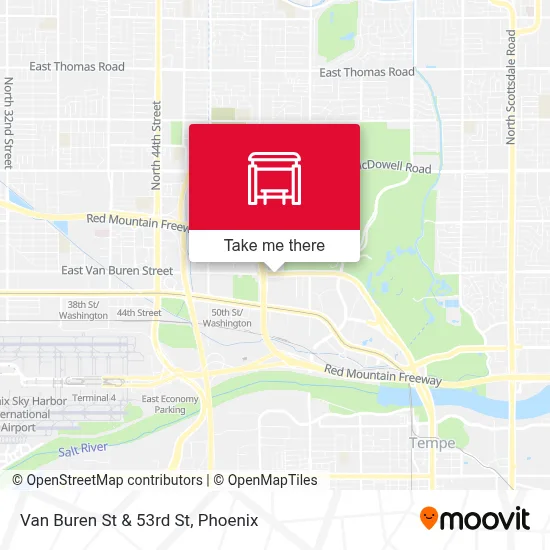 Van Buren St & 53rd St map