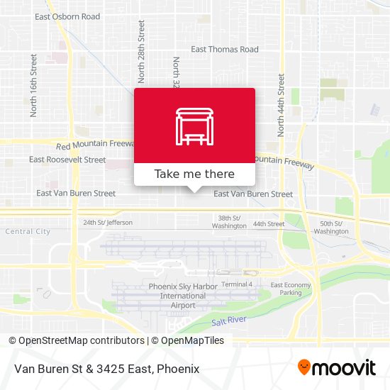 Mapa de Van Buren St & 3425 East