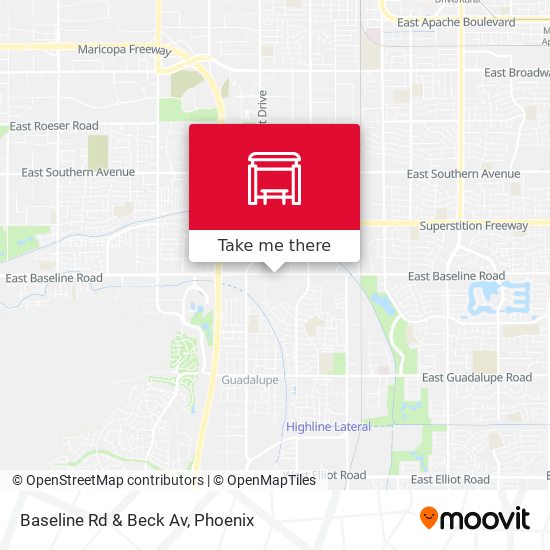 Mapa de Baseline Rd & Beck Av