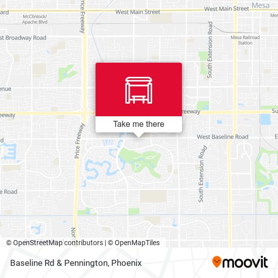Baseline Rd & Pennington map