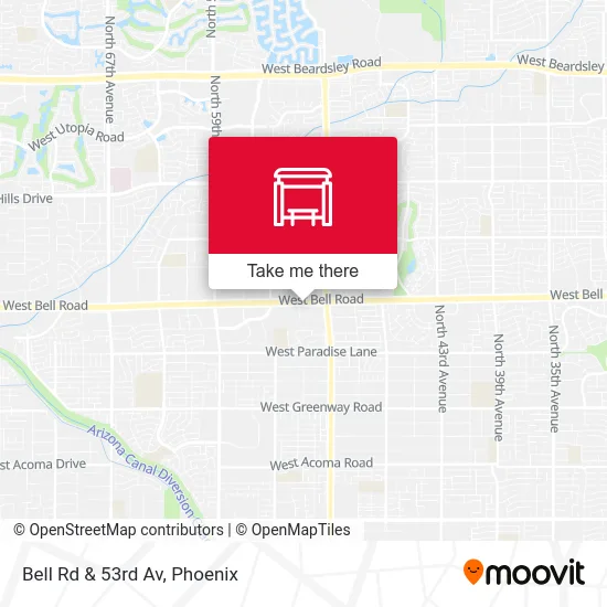 Bell Rd & 53rd Av map