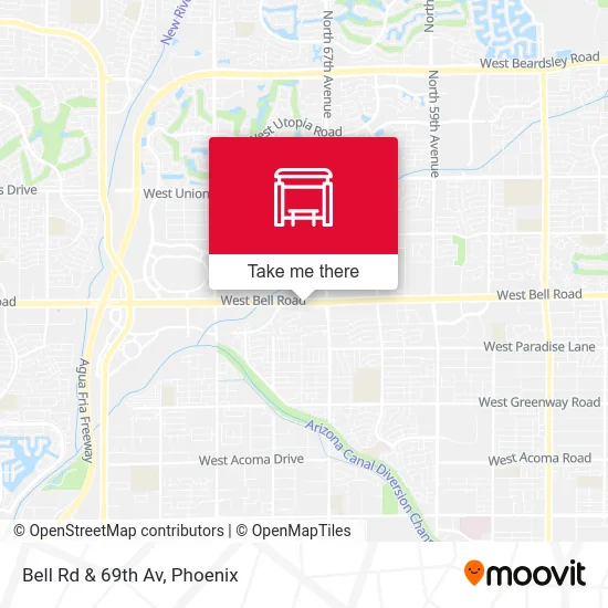 Bell Rd & 69th Av map