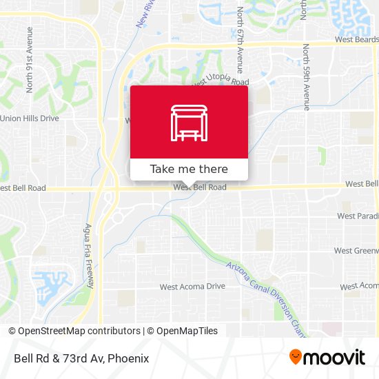 Mapa de Bell Rd & 73rd Av