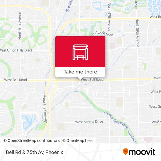 Bell Rd & 75th Av map