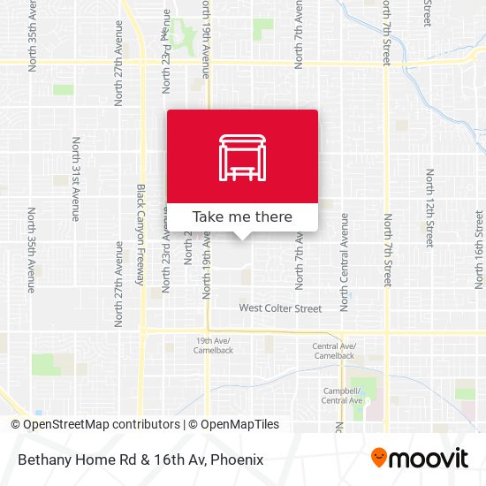 Bethany Home Rd & 16th Av map