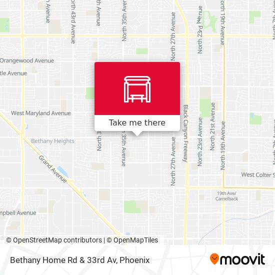 Mapa de Bethany Home Rd & 33rd Av