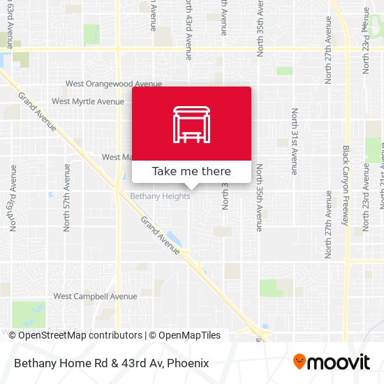 Mapa de Bethany Home Rd & 43rd Av