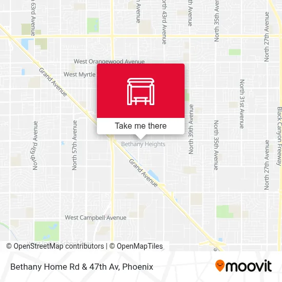 Bethany Home Rd & 47th Av map