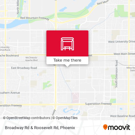 Broadway Rd & Roosevelt Rd map