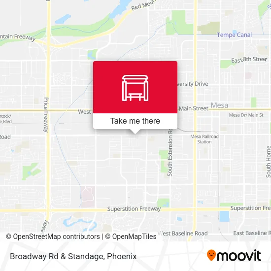 Broadway Rd & Standage map