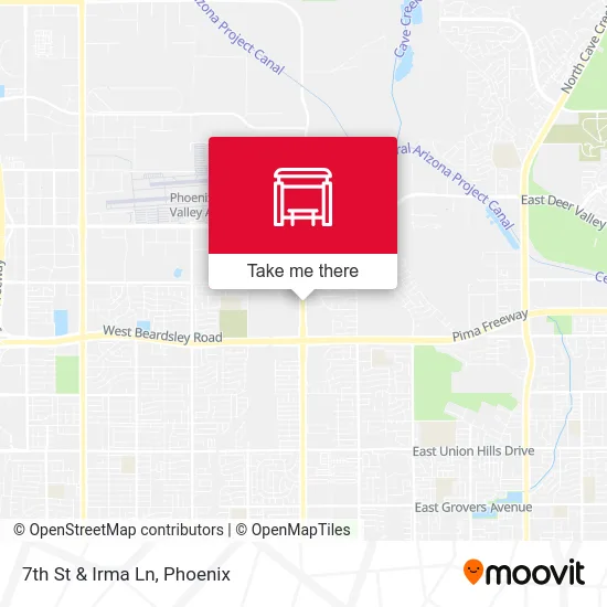 7th St & Irma Ln map