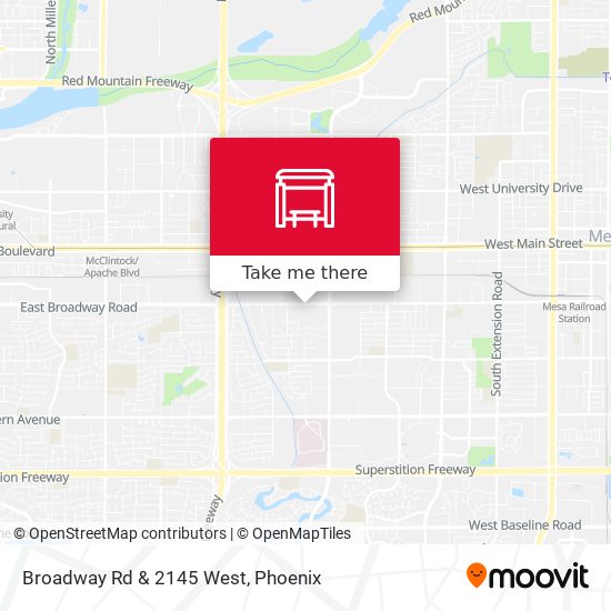 Mapa de Broadway Rd & 2145 West