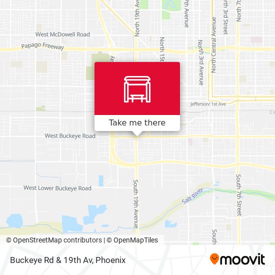 Buckeye Rd & 19th Av map