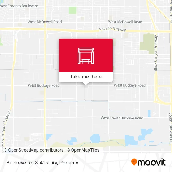 Buckeye Rd & 41st Av map