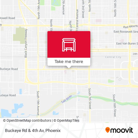 Mapa de Buckeye Rd & 4th Av
