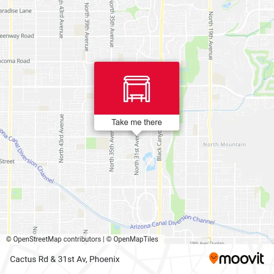 Cactus Rd & 31st Av map