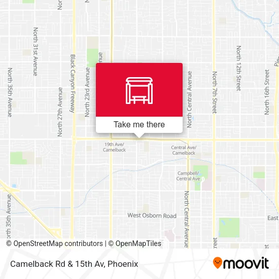 Mapa de Camelback Rd & 15th Av