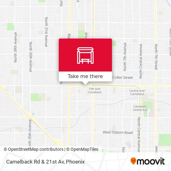 Mapa de Camelback Rd & 21st Av