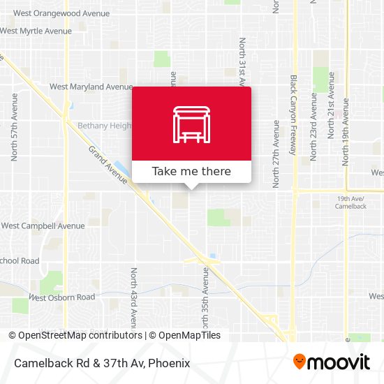 Camelback Rd & 37th Av map