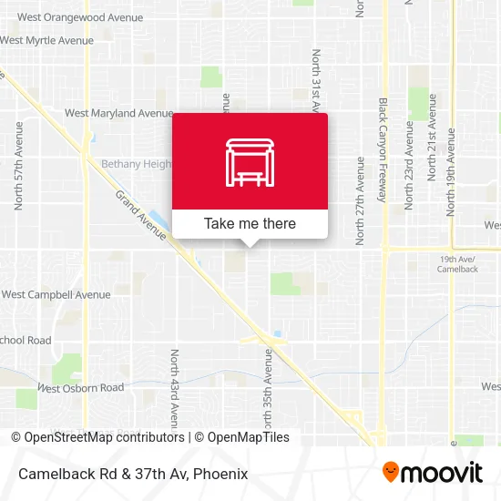 Camelback Rd & 37th Av map