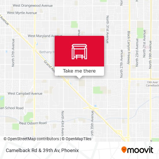 Mapa de Camelback Rd & 39th Av