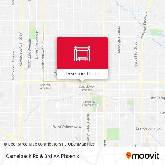 Camelback Rd & 3rd Av map