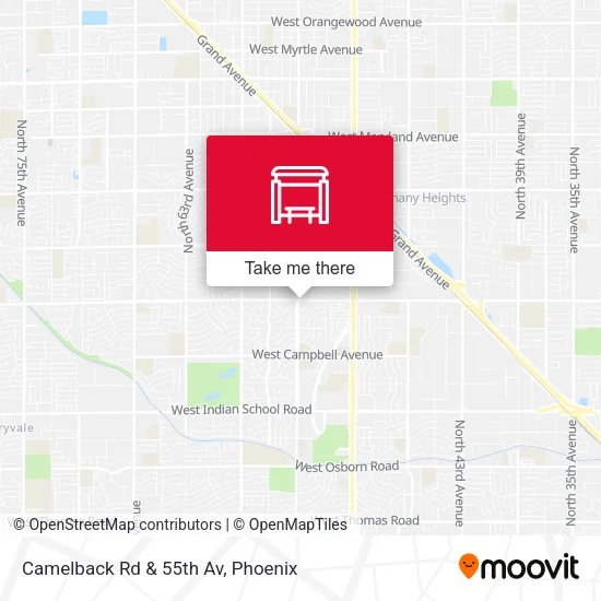 Mapa de Camelback Rd & 55th Av