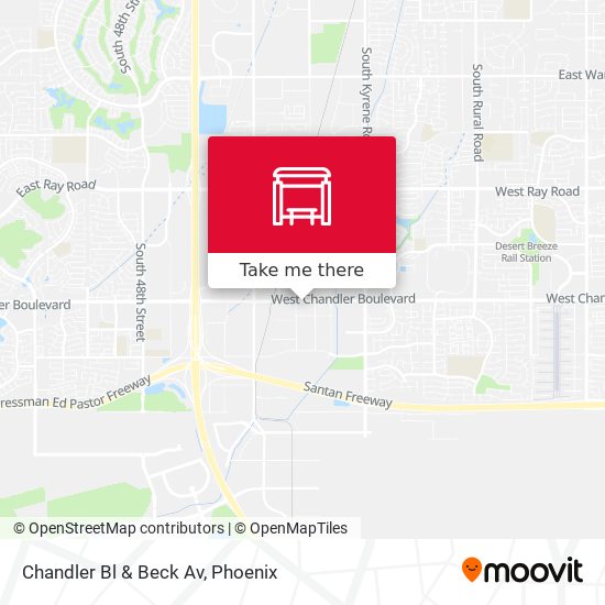 Mapa de Chandler Bl & Beck Av